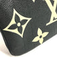 LOUIS VUITTON M80787 Two-Tone Monogram Empreinte Pochette Double Zip Bag, Crossbody Pouch, Clutch Bag, Shoulder Bag, Monogram Empreinte Leather, Unisex, Noir Black