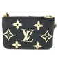 LOUIS VUITTON M80787 Two-Tone Monogram Empreinte Pochette Double Zip Bag, Crossbody Pouch, Clutch Bag, Shoulder Bag, Monogram Empreinte Leather, Unisex, Noir Black