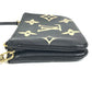 LOUIS VUITTON M80787 Two-Tone Monogram Empreinte Pochette Double Zip Bag, Crossbody Pouch, Clutch Bag, Shoulder Bag, Monogram Empreinte Leather, Unisex, Noir Black