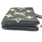 LOUIS VUITTON M80787 Two-Tone Monogram Empreinte Pochette Double Zip Bag, Crossbody Pouch, Clutch Bag, Shoulder Bag, Monogram Empreinte Leather, Unisex, Noir Black