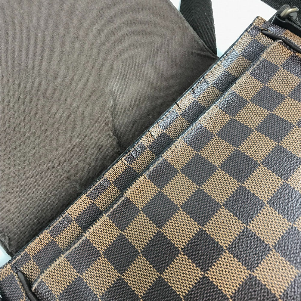 LOUIS VUITTON N41213 ダミエ ディストリクトPM カバン フラップ 斜め掛け ショルダーバッグ ダミエキャンバス ユニセックス エベヌ ブラウン
