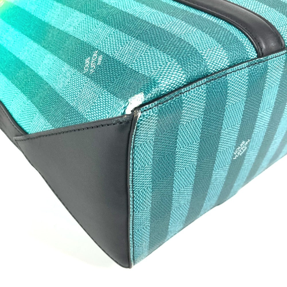LOUIS VUITTON M59919 ダミエストライプ ウィークエンド トートPM カバン ハンドバッグ ショルダーバッグ 肩掛け トートバッグ レザー/キャンバス ユニセックス グリーン