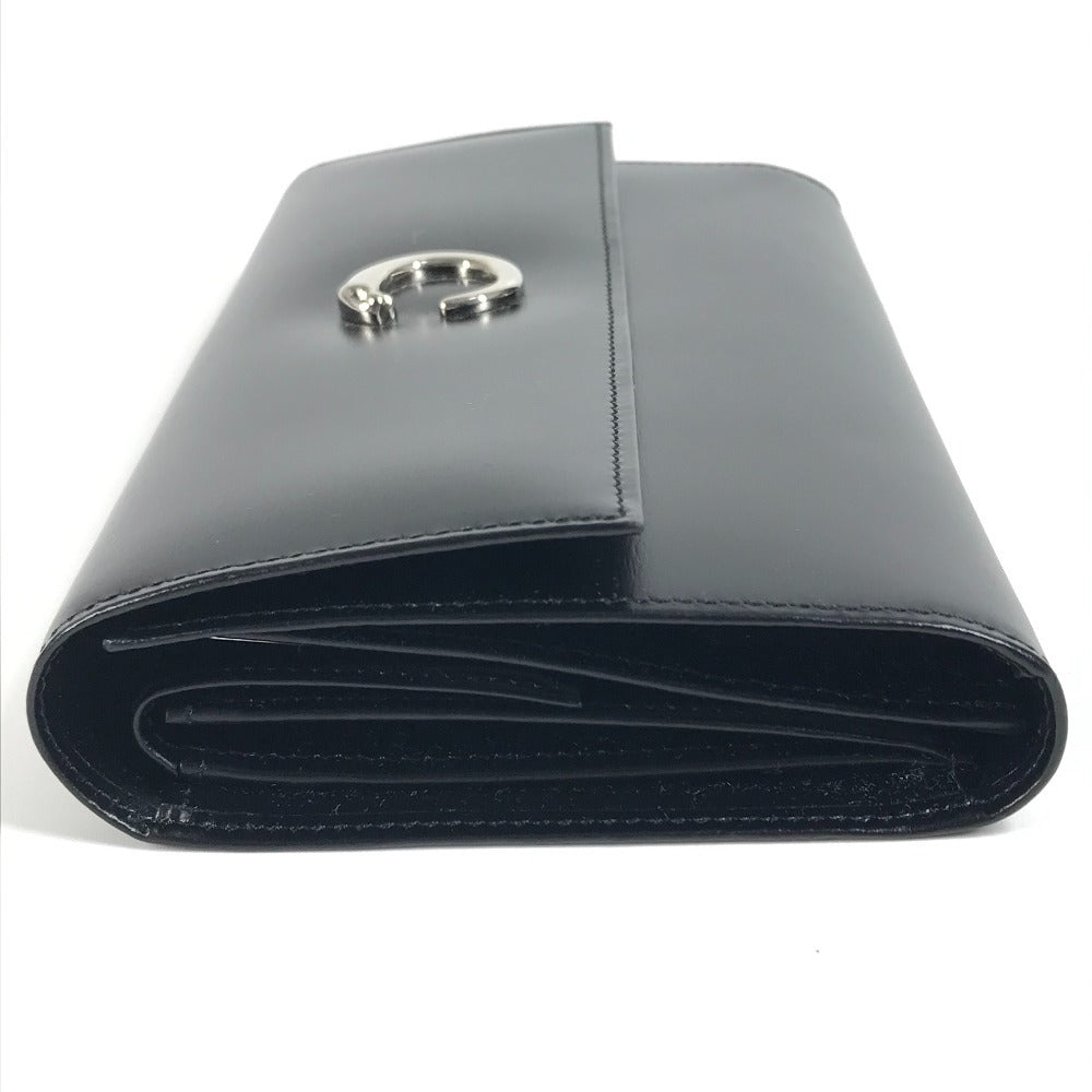 CARTIER Panthère Bifold Long Wallet, Leather, Unisex, Black
