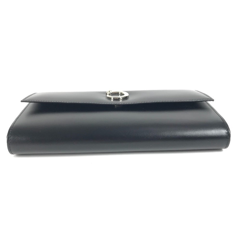 CARTIER Panthère Bifold Long Wallet, Leather, Unisex, Black