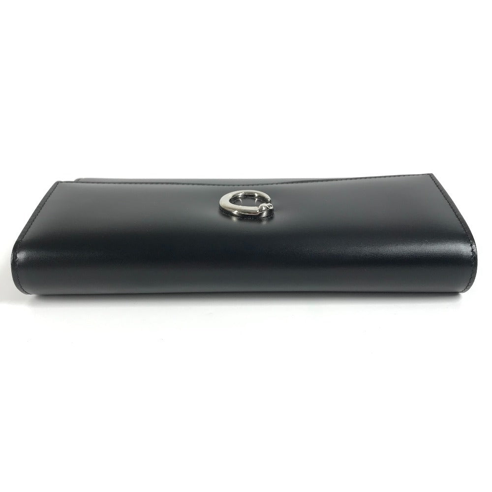 CARTIER Panthère Bifold Long Wallet, Leather, Unisex, Black