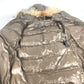 DUVETICA d 037 00 U Hooded Down Jacket with Fur, Long Sleeves, Nylon, Women's, Brown
