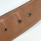 BVLGARI Bvlgari Bvlgari Logo Buckle Accessory Pants Belt Leather Men's Beige