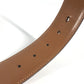 BVLGARI Bvlgari Bvlgari Logo Buckle Accessory Pants Belt Leather Men's Beige