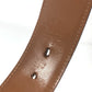 BVLGARI Bvlgari Bvlgari Logo Buckle Accessory Pants Belt Leather Men's Beige