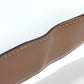 BVLGARI Bvlgari Bvlgari Logo Buckle Accessory Pants Belt Leather Men's Beige