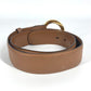 BVLGARI Bvlgari Bvlgari Logo Buckle Accessory Pants Belt Leather Men's Beige