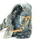 LOUIS VUITTON M95374 Monogram Denim Patchwork Posty Bag, Flap Crossbody Messenger Bag, Shoulder Bag, Monogram Denim Canvas, Unisex, Blue