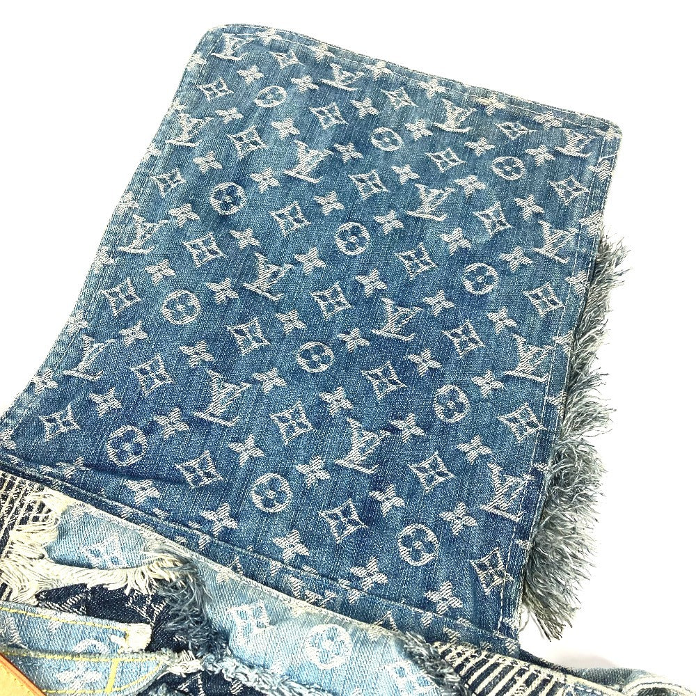 LOUIS VUITTON M95374 Monogram Denim Patchwork Posty Bag, Flap Crossbody Messenger Bag, Shoulder Bag, Monogram Denim Canvas, Unisex, Blue