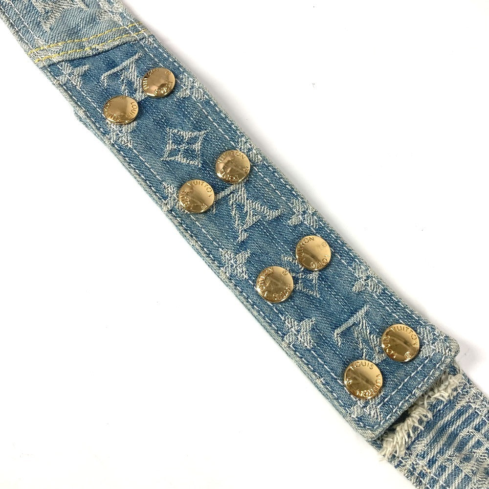 LOUIS VUITTON M95374 Monogram Denim Patchwork Posty Bag, Flap Crossbody Messenger Bag, Shoulder Bag, Monogram Denim Canvas, Unisex, Blue