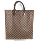 LOUIS VUITTON N51140 ダミエ サックプラ カバン ハンドバッグ 縦型 トートバッグ ダミエキャンバス ユニセックス エベヌ ブラウン - brandshop-reference