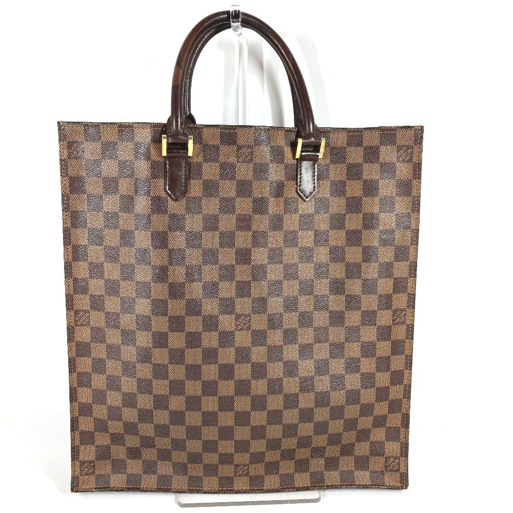 LOUIS VUITTON N51140 ダミエ サックプラ カバン ハンドバッグ 縦型 トートバッグ ダミエキャンバス ユニセックス エベヌ ブラウン - brandshop-reference