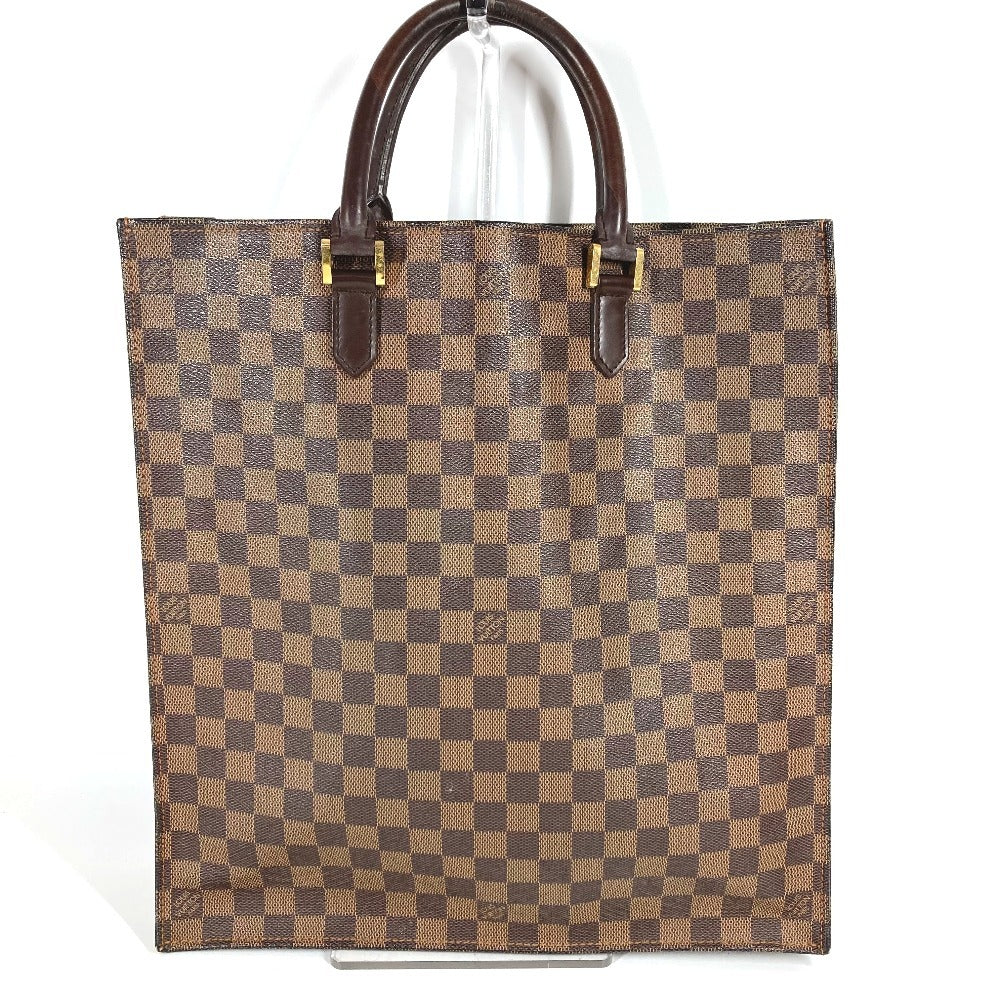 LOUIS VUITTON N51140 ダミエ サックプラ カバン ハンドバッグ 縦型 トートバッグ ダミエキャンバス ユニセックス エベヌ ブラウン - brandshop-reference