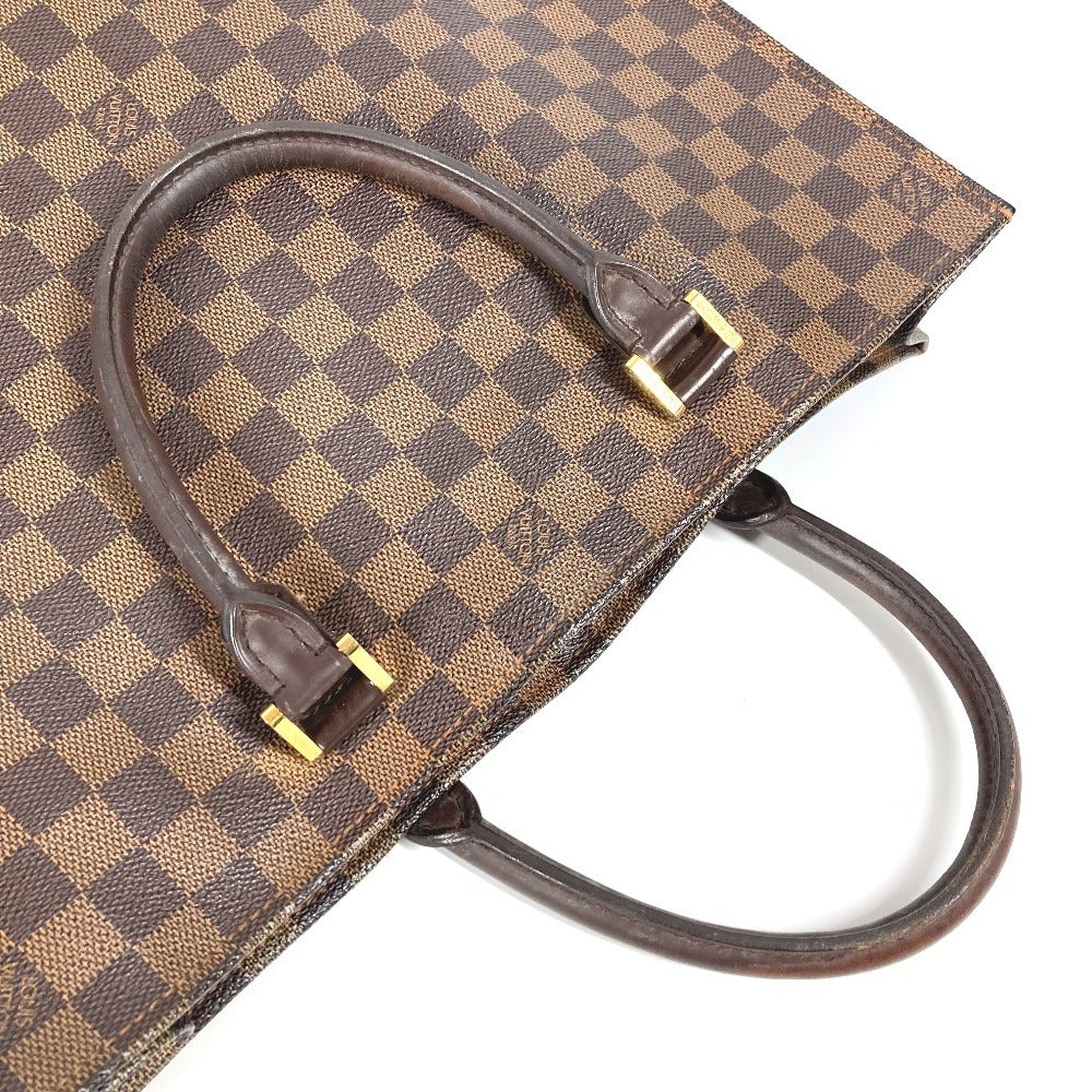 LOUIS VUITTON N51140 ダミエ サックプラ カバン ハンドバッグ 縦型 トートバッグ ダミエキャンバス ユニセックス エベヌ ブラウン - brandshop-reference