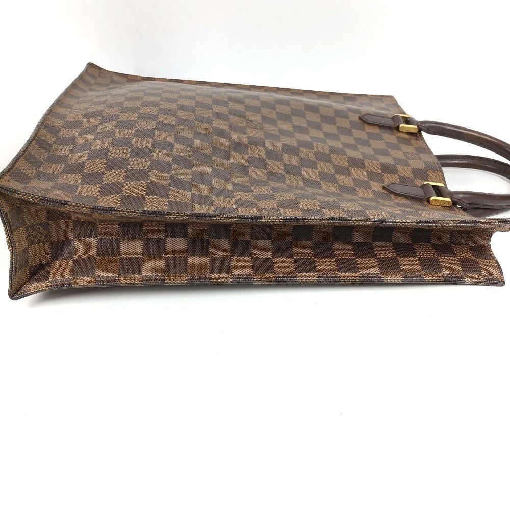 LOUIS VUITTON N51140 ダミエ サックプラ カバン ハンドバッグ 縦型 トートバッグ ダミエキャンバス ユニセックス エベヌ ブラウン - brandshop-reference