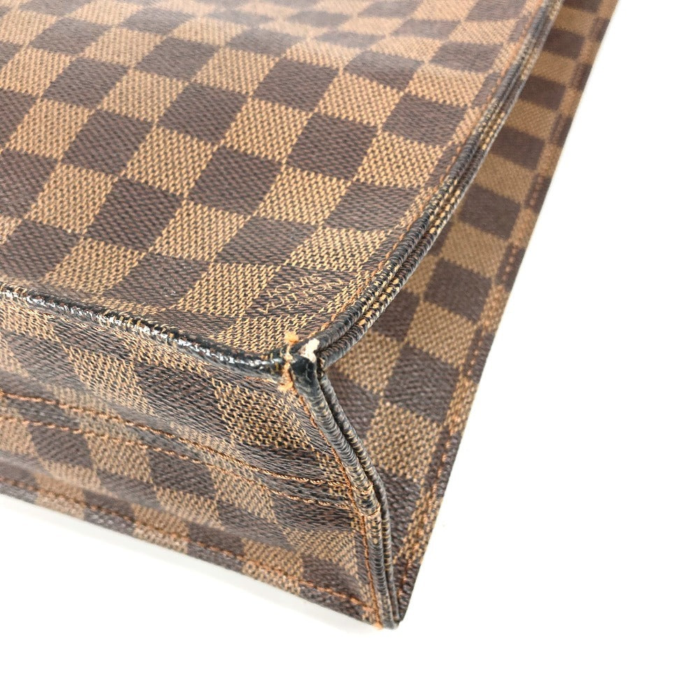 LOUIS VUITTON N51140 ダミエ サックプラ カバン ハンドバッグ 縦型 トートバッグ ダミエキャンバス ユニセックス エベヌ ブラウン - brandshop-reference