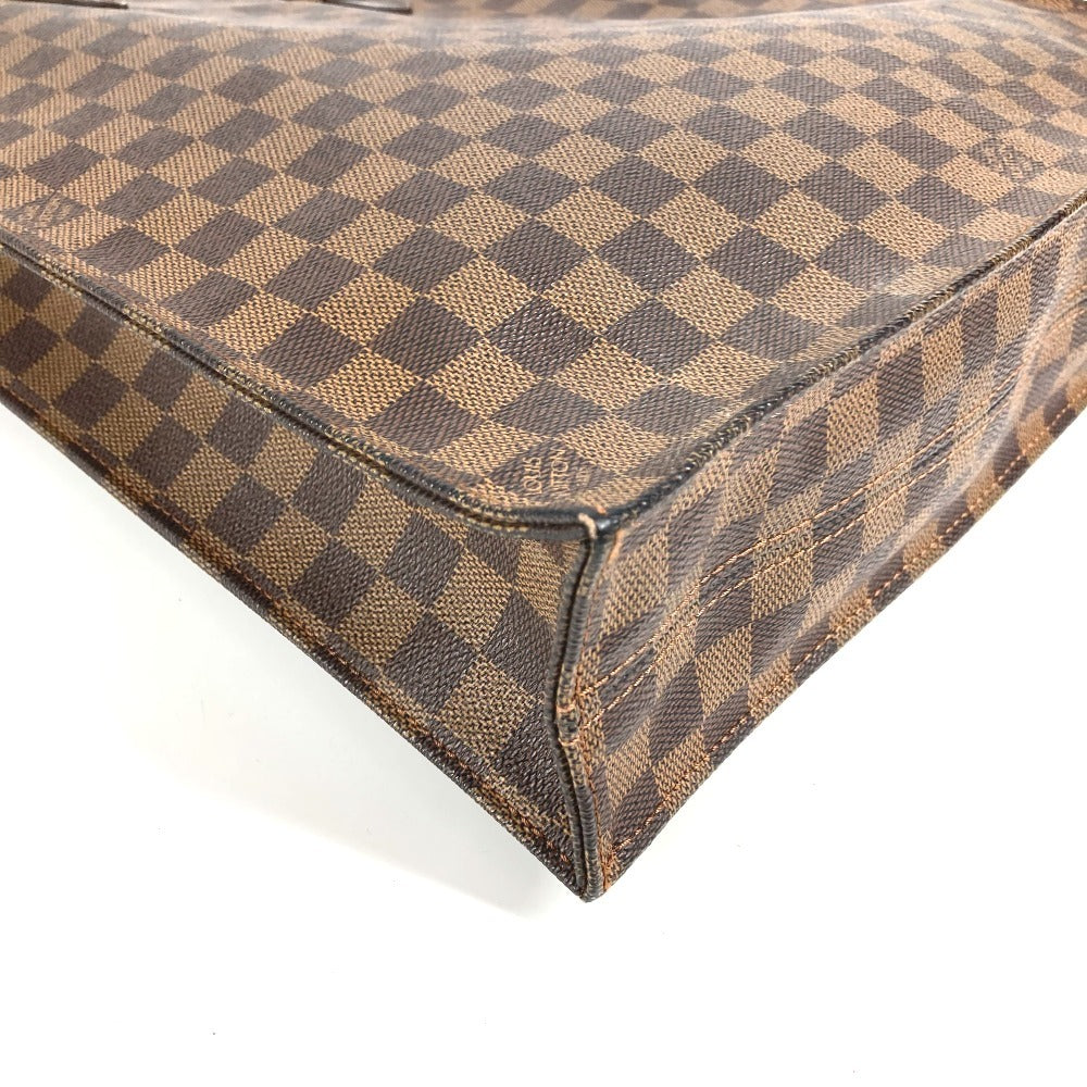 LOUIS VUITTON N51140 ダミエ サックプラ カバン ハンドバッグ 縦型 トートバッグ ダミエキャンバス ユニセックス エベヌ ブラウン - brandshop-reference