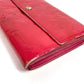 LOUIS VUITTON M93633 Monogram Vernis Portefeuille Sarah Long Wallet, Bifold, Monogram Vernis Canvas, Unisex, Rose Pop Pink
