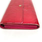 LOUIS VUITTON M93633 Monogram Vernis Portefeuille Sarah Long Wallet, Bifold, Monogram Vernis Canvas, Unisex, Rose Pop Pink