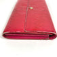 LOUIS VUITTON M93633 Monogram Vernis Portefeuille Sarah Long Wallet, Bifold, Monogram Vernis Canvas, Unisex, Rose Pop Pink