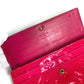LOUIS VUITTON M93633 Monogram Vernis Portefeuille Sarah Long Wallet, Bifold, Monogram Vernis Canvas, Unisex, Rose Pop Pink