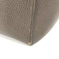 GUCCI 354408 Two-Tone Logo Swing Tote Bag, Shoulder Bag, Leather, Unisex, Gray