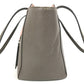 GUCCI 354408 Two-Tone Logo Swing Tote Bag, Shoulder Bag, Leather, Unisex, Gray