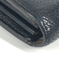 LOUIS VUITTON M60146 Portefeuille Comete Long Wallet with L-shaped zipper, Leather, Unisex, Black