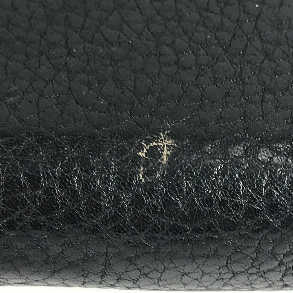 LOUIS VUITTON M60146 Portefeuille Comete Long Wallet with L-shaped zipper, Leather, Unisex, Black