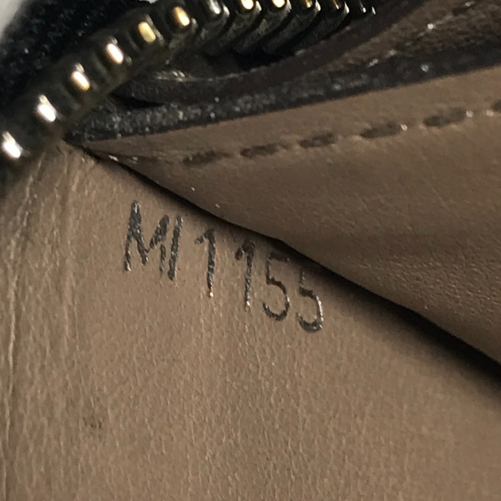 LOUIS VUITTON M60146 Portefeuille Comete Long Wallet with L-shaped zipper, Leather, Unisex, Black