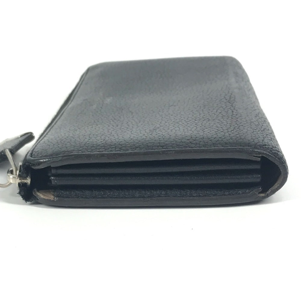 LOUIS VUITTON M60146 Portefeuille Comete Long Wallet with L-shaped zipper, Leather, Unisex, Black