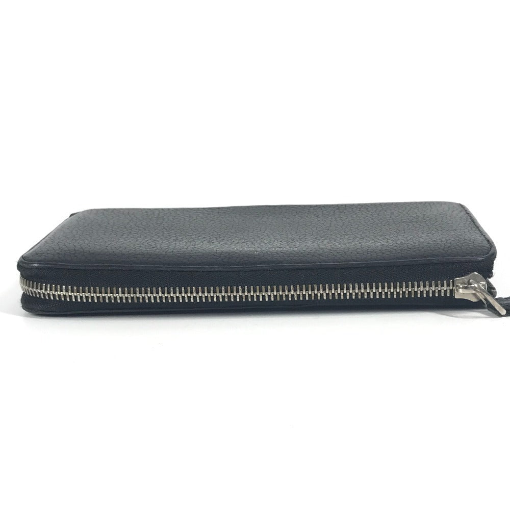 LOUIS VUITTON M60146 Portefeuille Comete Long Wallet with L-shaped zipper, Leather, Unisex, Black