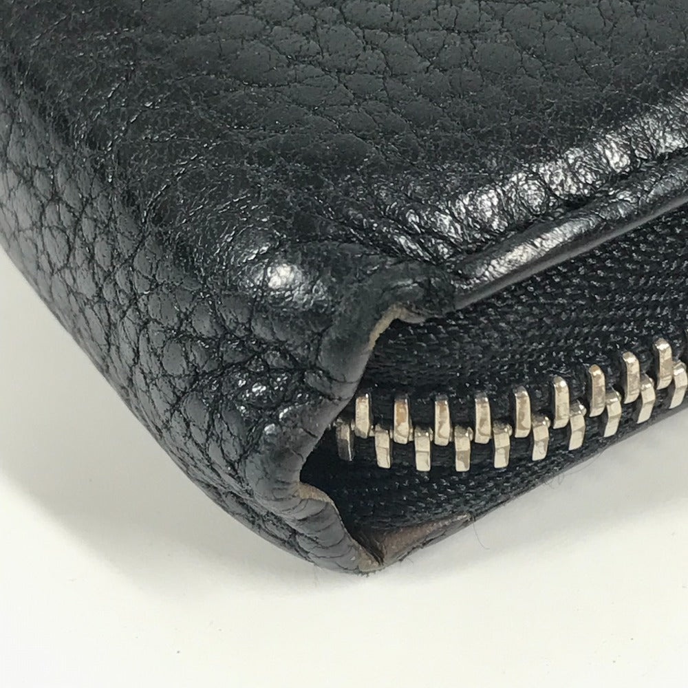 LOUIS VUITTON M60146 Portefeuille Comete Long Wallet with L-shaped zipper, Leather, Unisex, Black