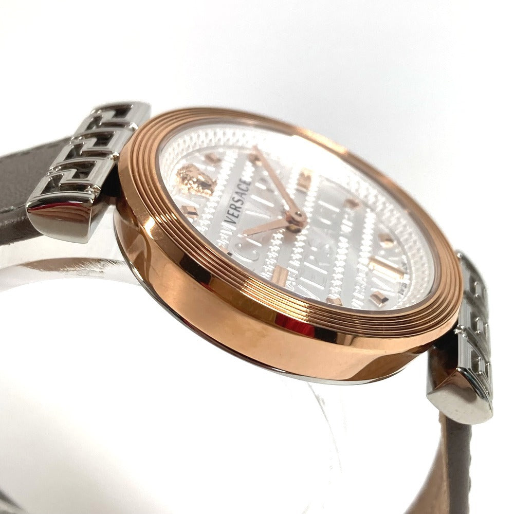 VERSACE VELW00922 Medusa Logo MEANDER Women's Watch, Stainless Steel, Gray