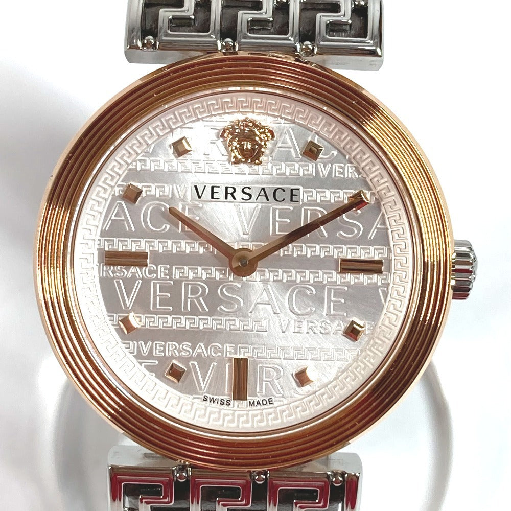VERSACE VELW00922 Medusa Logo MEANDER Women's Watch, Stainless Steel, Gray