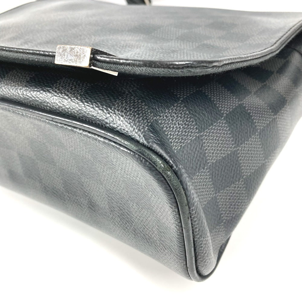LOUIS VUITTON N41028 ダミエグラフィット ディストリクト PM NM 斜め掛け カバン フラップ ショルダーバッグ ダミエグラフィットキャンバス ユニセックス ブラック