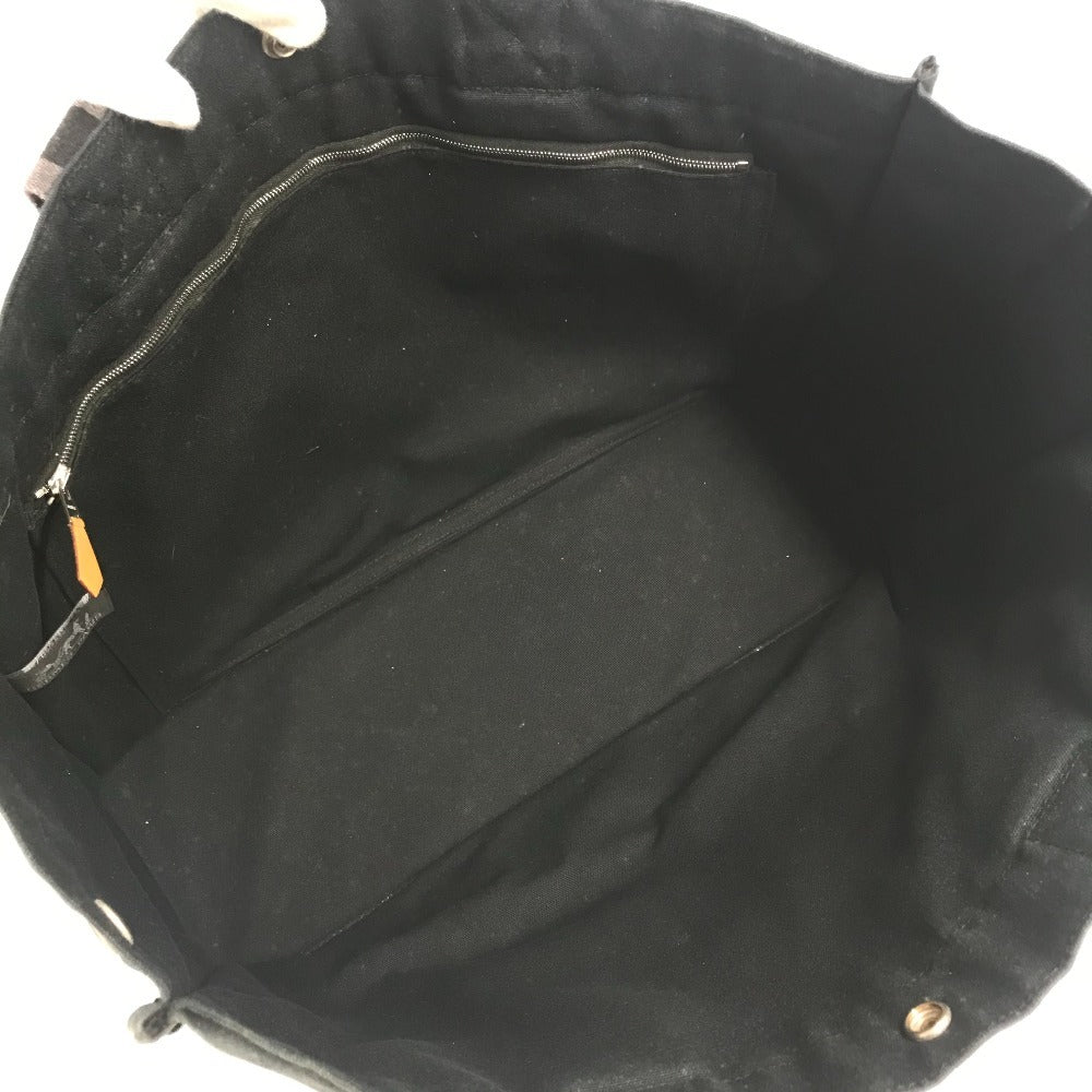 HERMES Foule GM Foule GM Tote Bag, Shoulder Bag, Canvas, Unisex, Black