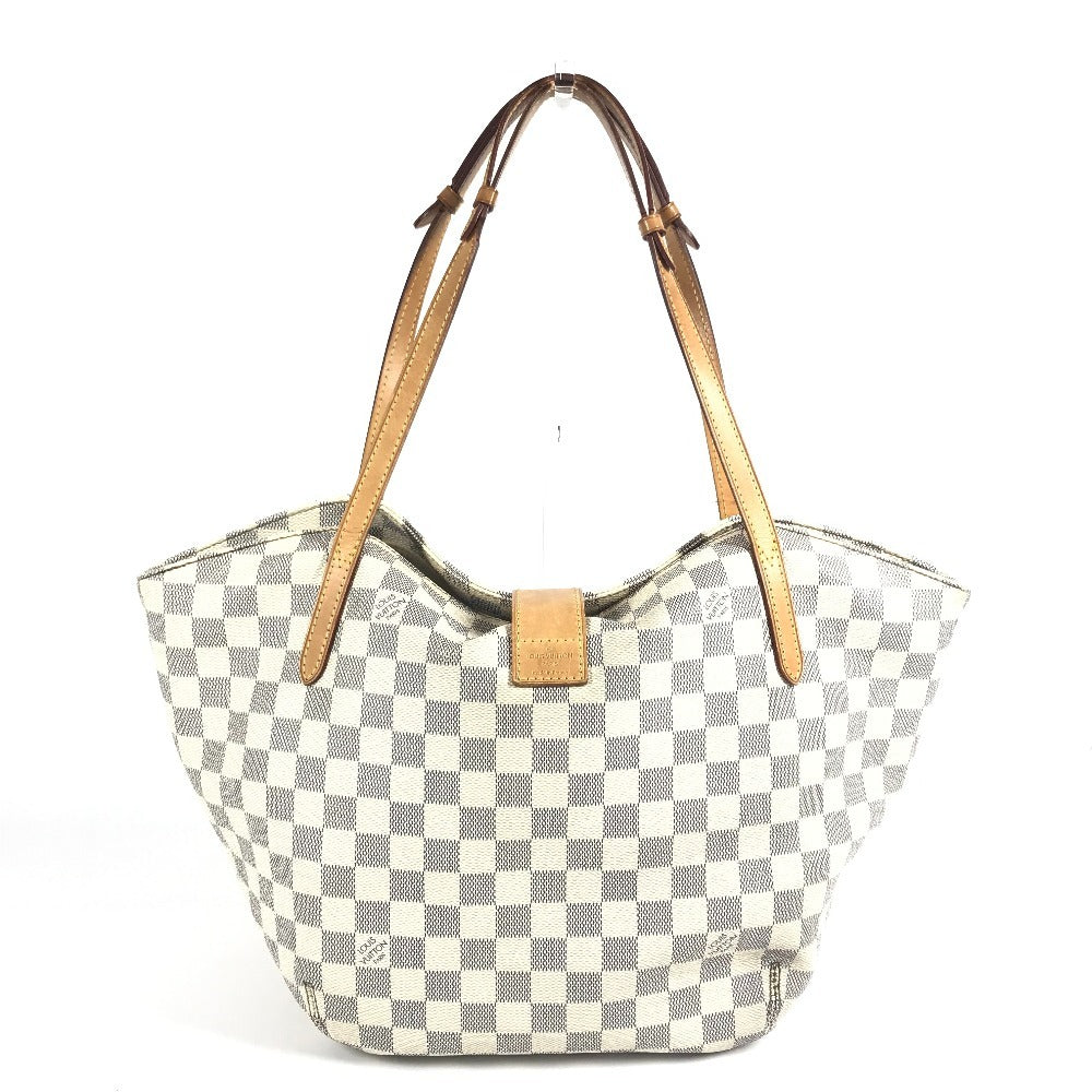 LOUIS VUITTON N41208 ダミエアズール サリナPM 肩掛け トートバッグ カバン ショルダーバッグ ダミエアズールキャンバス レディース ホワイト