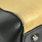 CELINE Bicolor Edge Handbag, Fringe and Tassel Shoulder Bag, Unisex, Beige Leather