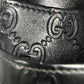 GUCCI 181716 グッチシマ ロゴ GG ポーチ タバコケース フラップ シガレットケース シマレザー ユニセックス ブラック