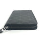 LOUIS VUITTON M82081 Monogram Eclipse Zippy Organizer NM Round Zipper Long Wallet in Monogram Eclipse Canvas, Unisex, Black