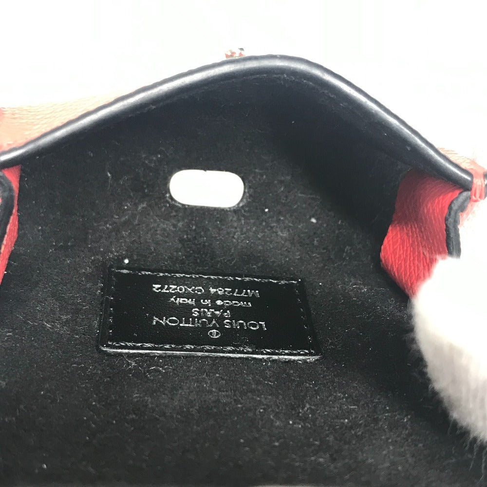 LOUIS VUITTON M77284 モノグラム タイガラマ イヤホン ポーチ airpods エアポッズ イヤフォンケース モノグラムキャンバス ユニセックス レッド