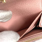 LOUIS VUITTON M81520 Monogram Empreinte Porte Monnaie Rosary Compact Wallet, Bi-fold Wallet, Monogram Empreinte Leather, Women's, Rose Poudre Pink