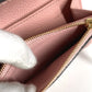 LOUIS VUITTON M81520 Monogram Empreinte Porte Monnaie Rosary Compact Wallet, Bi-fold Wallet, Monogram Empreinte Leather, Women's, Rose Poudre Pink