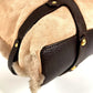 Salvatore Ferragamo fringed tassel fur tote bag, shoulder bag, shearling, beige