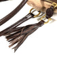 Salvatore Ferragamo fringed tassel fur tote bag, shoulder bag, shearling, beige